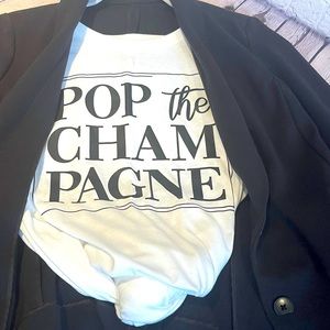POP THE CHAMPAGNE Tee shirt XS-4XL
